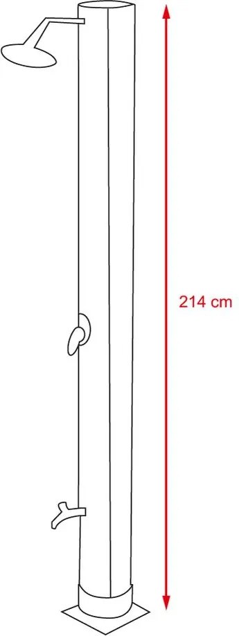 Avenberg EXCLUSIVE Napkollektoros zuhany 40 L + lábzuhany