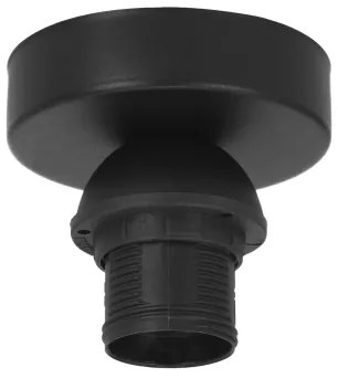BORHO felületre szerelhető csillár 1xE27/60W/230V, átm. 40 cm, fekete/juta