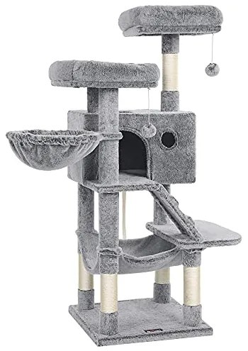Macska kaparófa, macskatorony nagy macskáknak, ultrapuha, szürkéskék