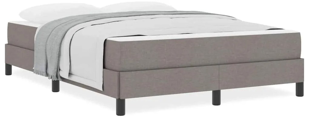 Boxrugós ágy matracmal Tópszínű 160 x 200 cm szövet