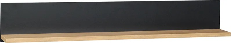 Polc, tölgyfa lefkas/fekete, SIRAN TYP 10