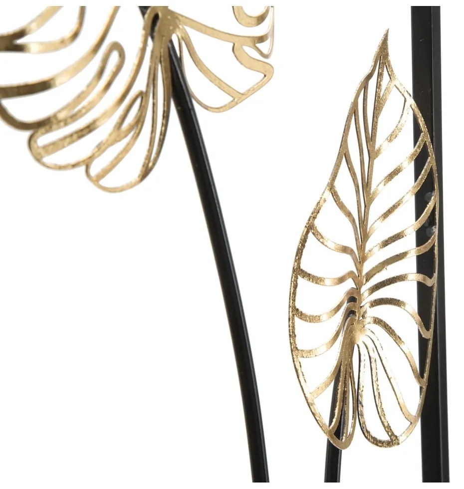 Luxy -A- levél motívumos fali fémdekoráció, 31 x 90 cm - Mauro Ferretti