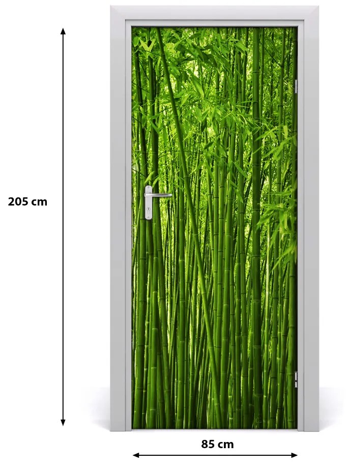 Poszter tapéta ajtóra bambusz erdő 85x205 cm