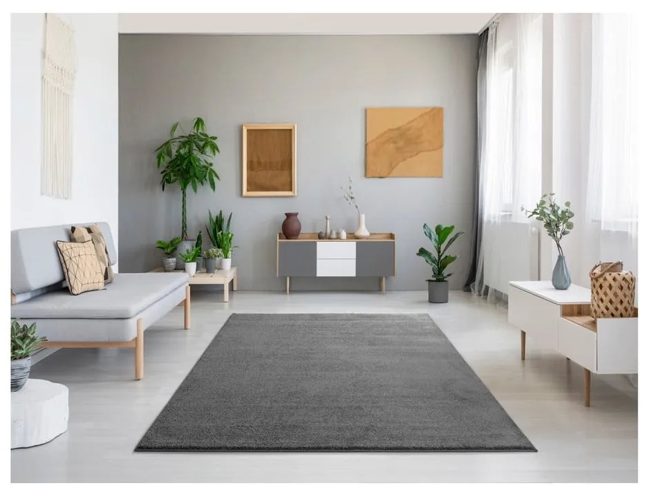 Montana sötétszürke szőnyeg, 60 x 120 cm - Universal