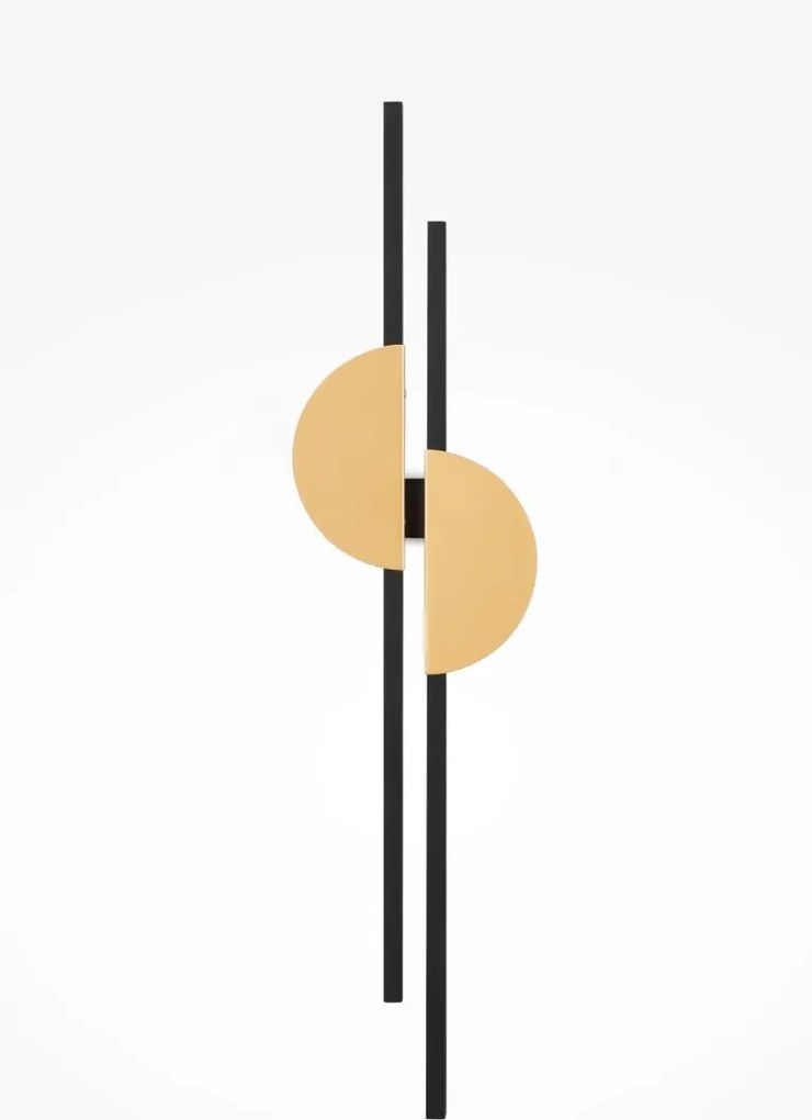 Maytoni modern fali lámpa skyline fekete sárgaréz mymod179wl-l22bs4k