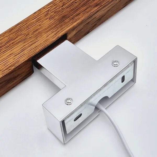 Brilagi-LED Fürdőszobai tükörmegvilágítás WOODY MIRROR LED/8W/230V IP44 tölgy/króm