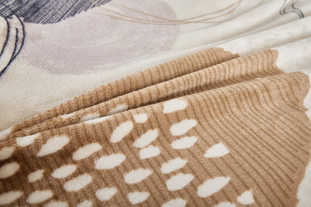 Mikroplüss lapok Körök barna 200x140cm+90x70cm TiaHome