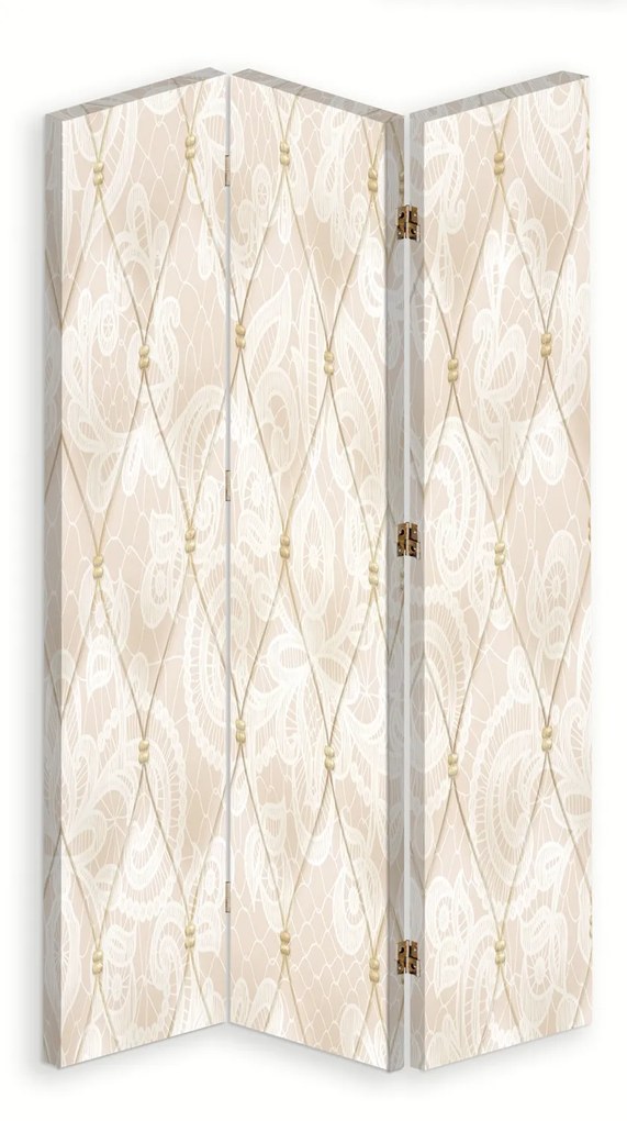 Gario Paraván Serene bézs Méret: 145 x 170 cm, Kivitelezés: Forgó paraván 360°
