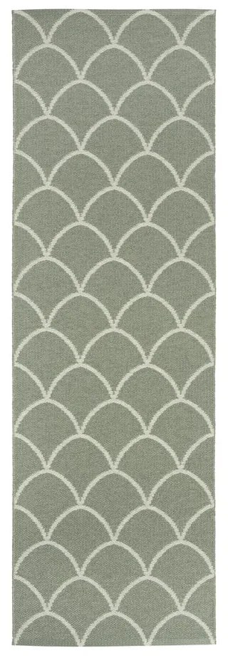 Zöld kültéri-beltéri futószőnyeg 70x225 cm Kotte Army Sage – Pappelina