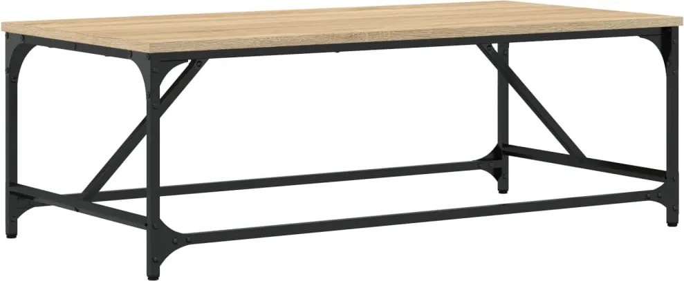 vidaXL sonoma tölgy színű szerelt fa dohányzóasztal 100x50x35 cm