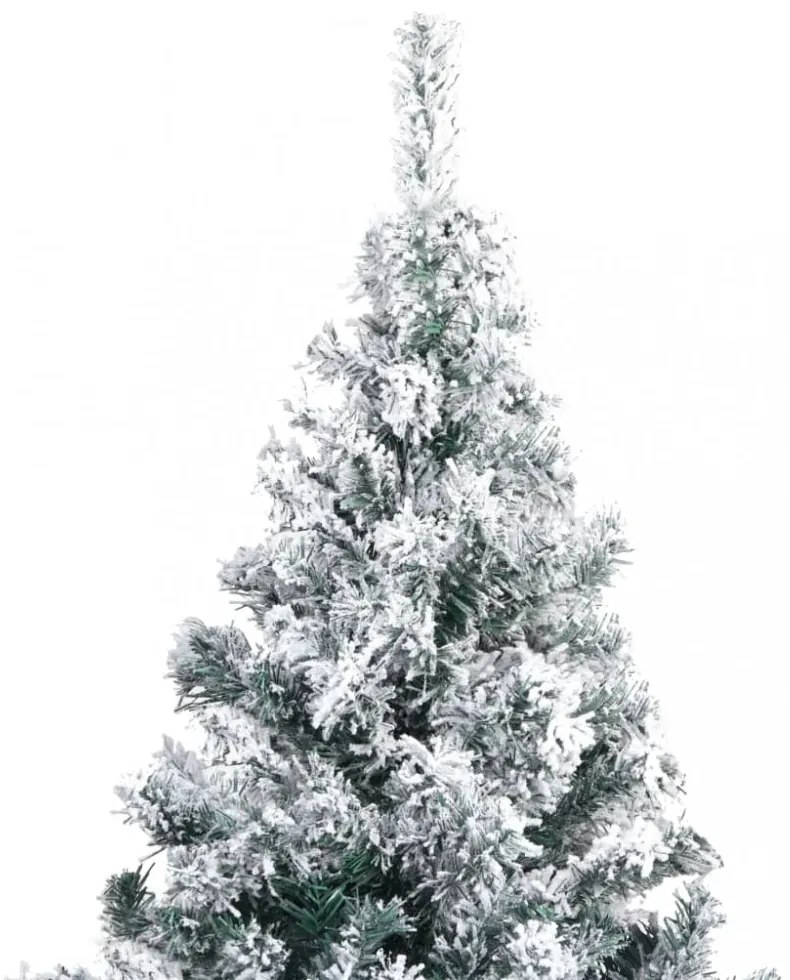 zöld PVC műkarácsonyfa hóval 240 cm