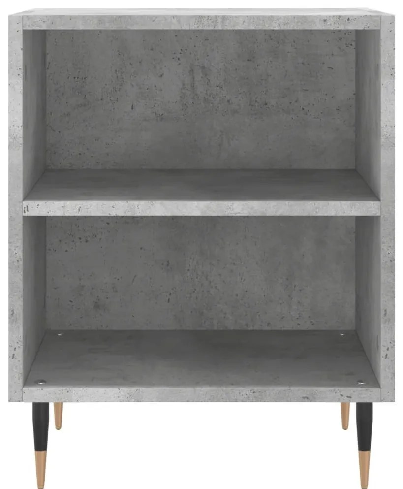 2 db betonszürke szerelt fa éjjeliszekrény 40x30x50 cm