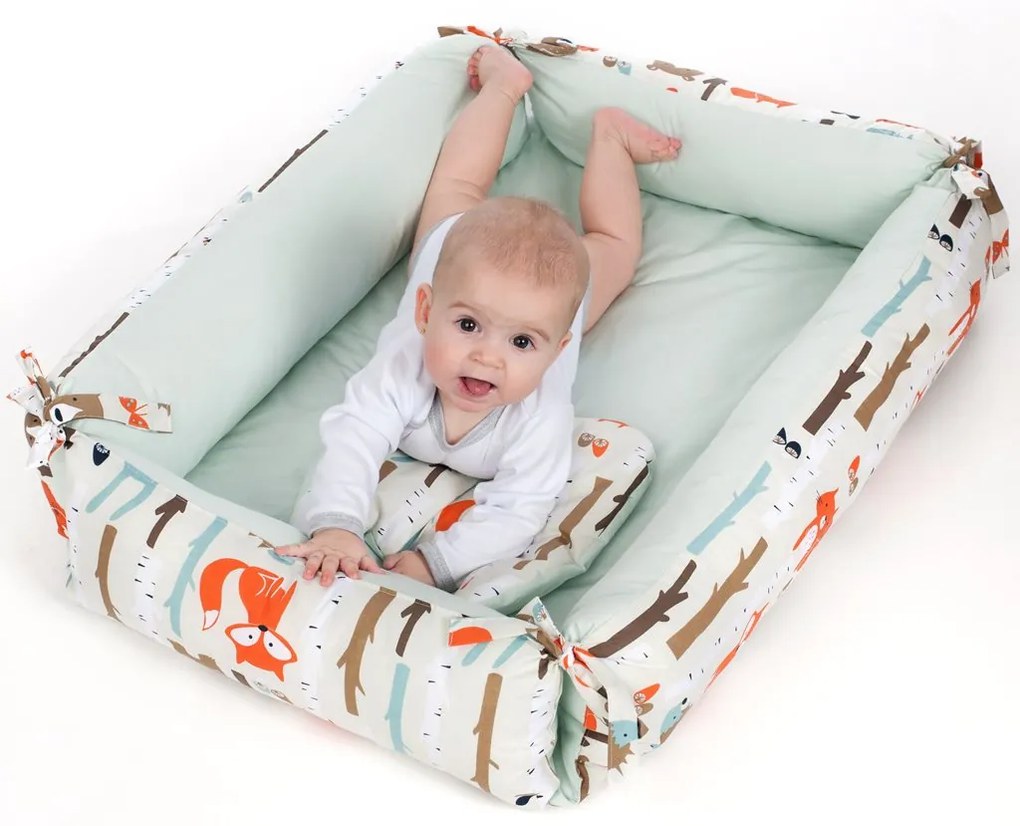 Többfunkciós babafészek párnával és paplannal New Baby nyuszi