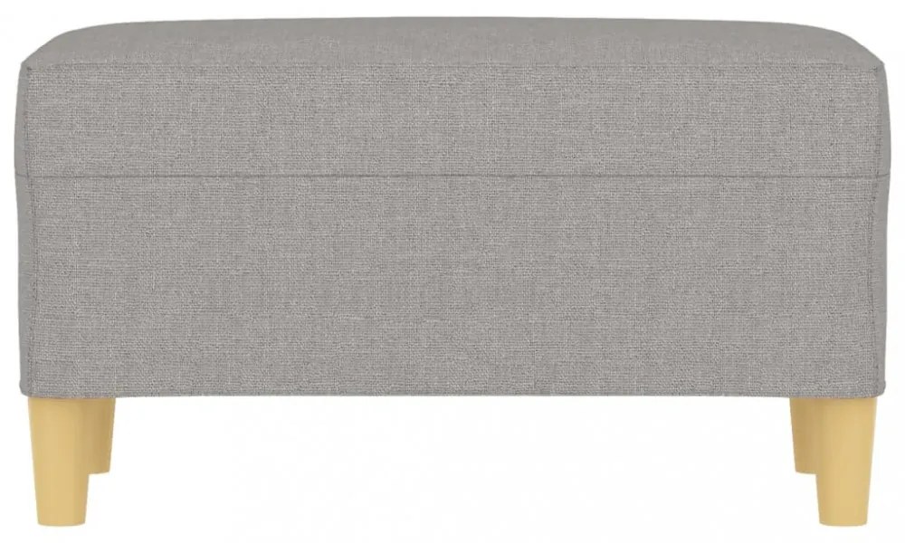 világosszürke szövet pad 70 x 35 x 41 cm