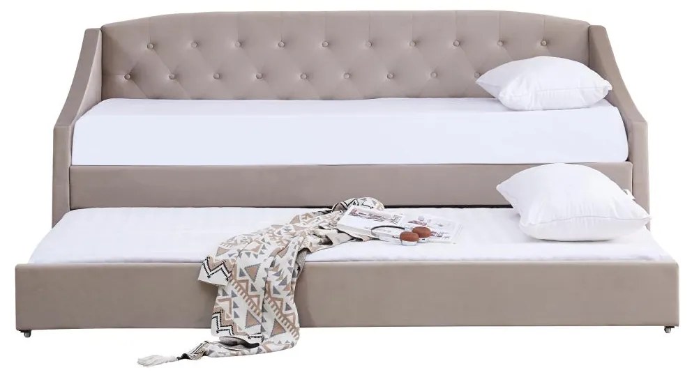 Széthúzható ágy 90 cm Asesorar (barnaszürke) . 1116213