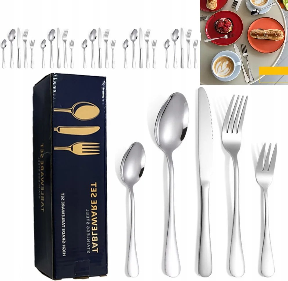 Evőeszköz Szett Ajándék Szett 30 Db-os 6 Személyes