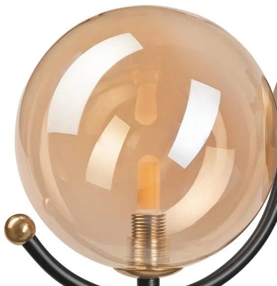 Fali lámpa GEORGIA 1xE14/5W/230V arany/füstös bézs