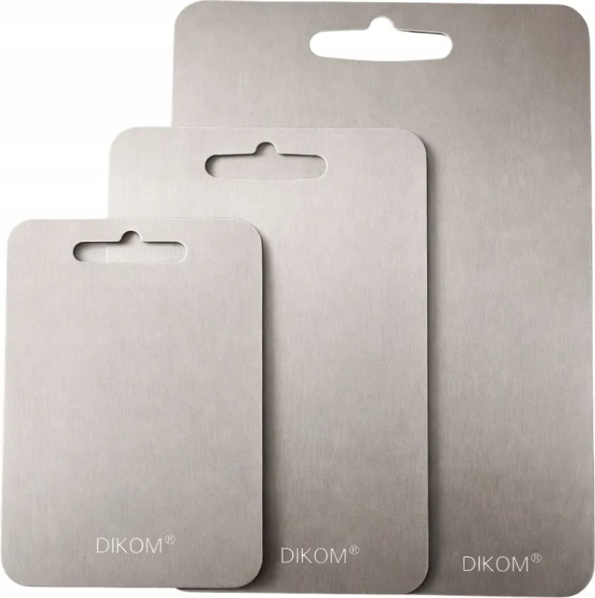 Rozsdamentes Acél Vágódeszka Deszka 3db-OS Prémium Szett 2,8kg