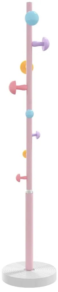 rózsaszínű porszórt vas ruhafogas 172 cm
