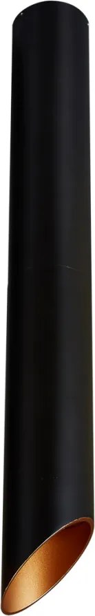 ITALUX SLC78008-L-BL-GO ARGON Hengeres Mennyezeti Lámpa Fekete LED IP20