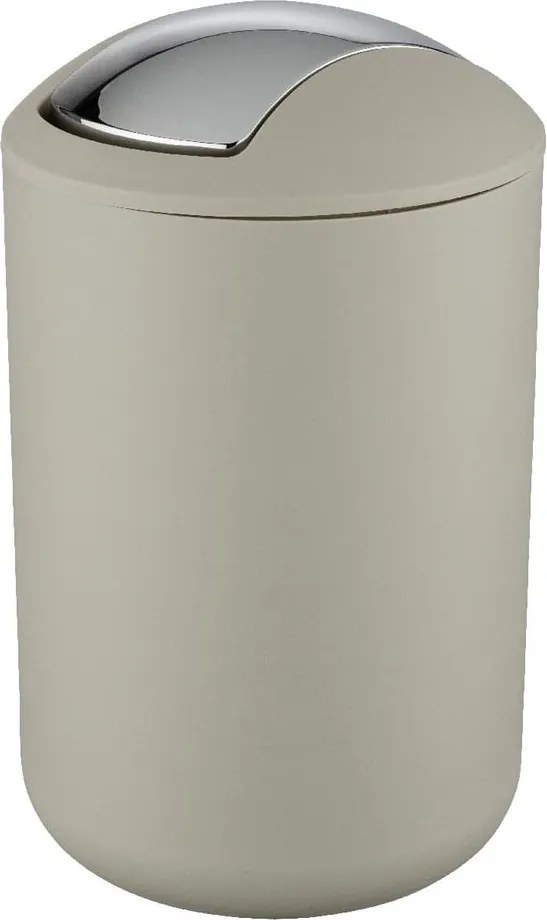 Szürkésbarna műanyag szemetes 6,5 l Brasil – Wenko
