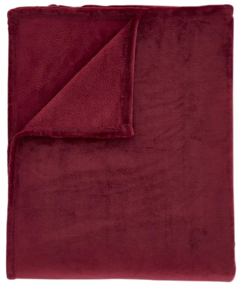 Piros mikroplüss takaró 130x170 cm Raschel Velvet – Catherine Lansfield