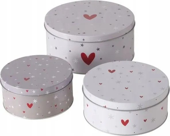 Apróságok Tárolására Szolgáló Dobozok Keksztartó Szett x3 Karácsonyra