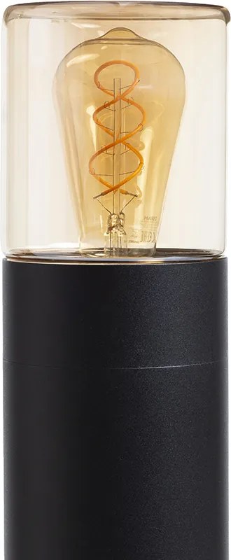 RENDL R14497 QUINN Modern Kültéri Állólámpa Borostyánsárga Üveg IP44