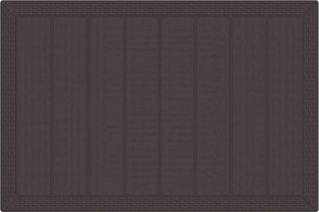 vidaXL Kert étkező szett 5 pcs Barna Polt rattan