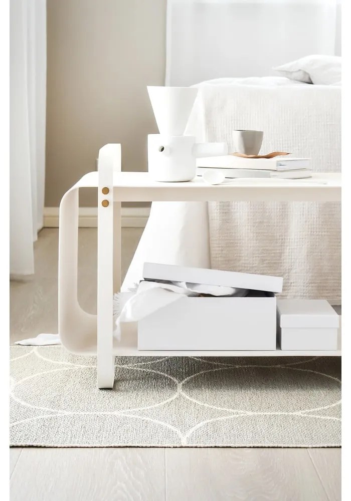 Krémszínű kültéri-beltéri szőnyeg 70x100 cm Boo Linen – Pappelina