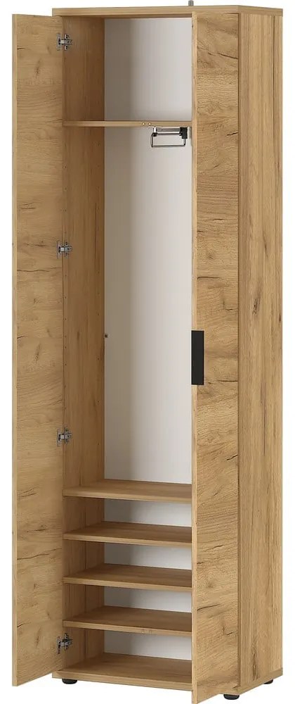Ruhásszekrény tölgyfa dekorral 59x199 cm Fremont - Germania