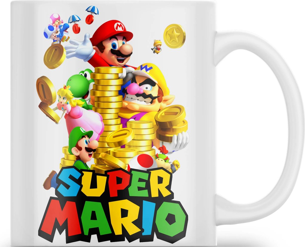 Kerámia Bögre Mario Szuper Karakterek Mese Film Játék Ajándék