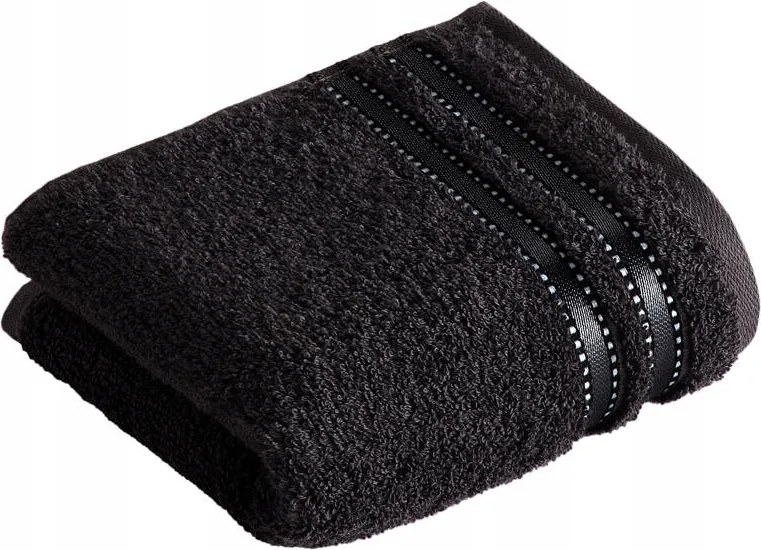 Törölköző fekete 30x50 cult de luxe 790
