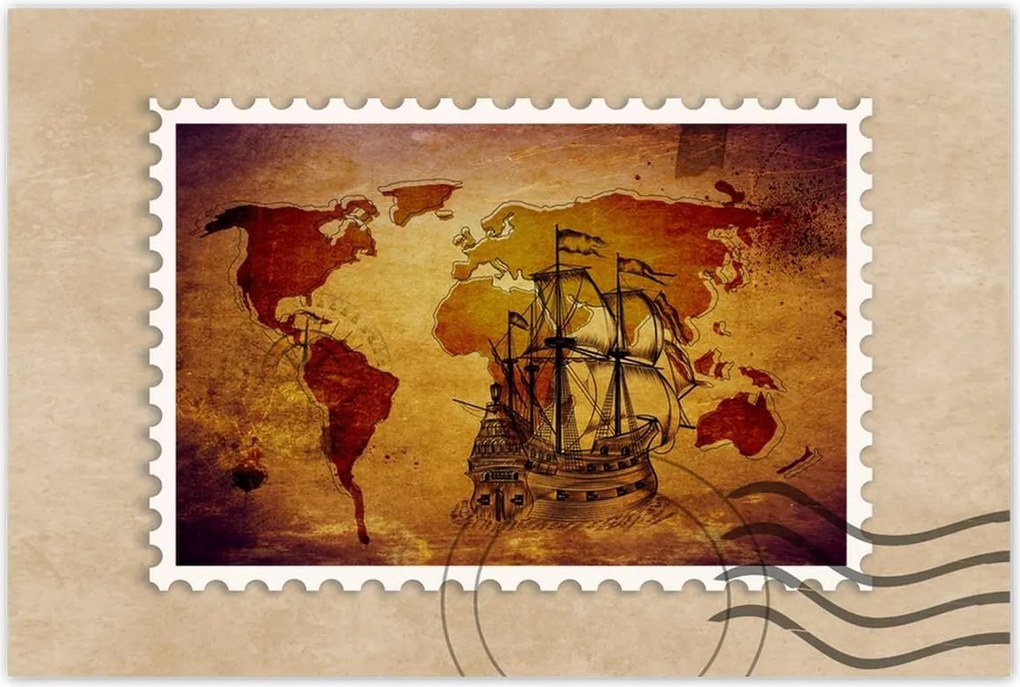 Poszterek 60x40 Régi vintage térkép