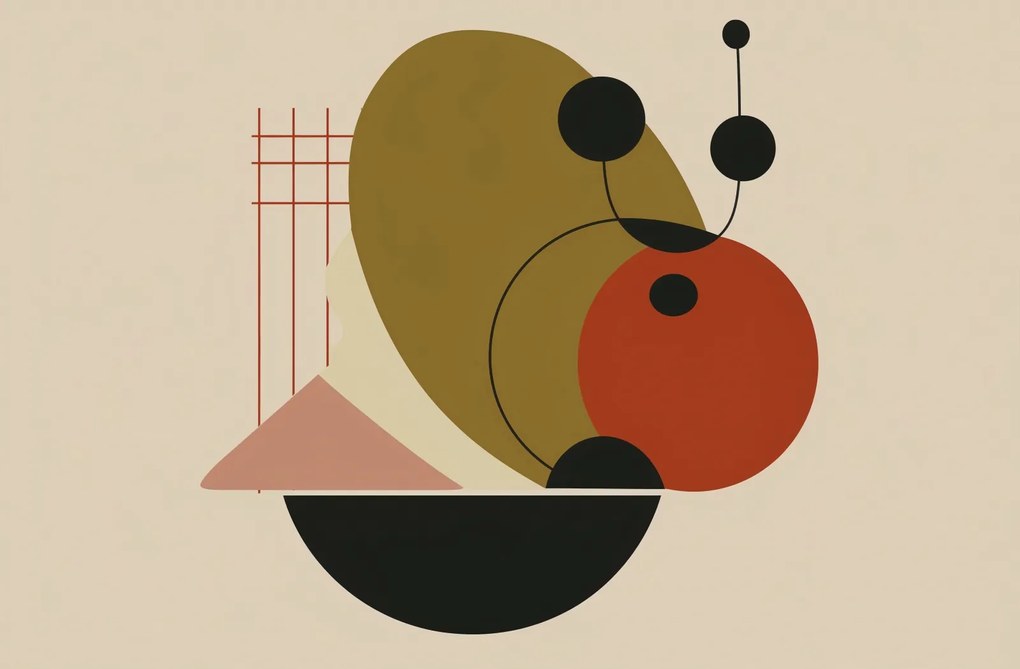 Poszter 91,5x60cm Geometrikus egyensúly