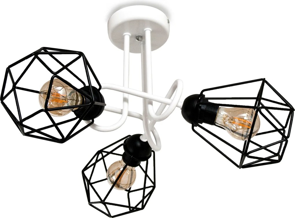 Mennyezeti függőlámpa Diamond 3 White Es