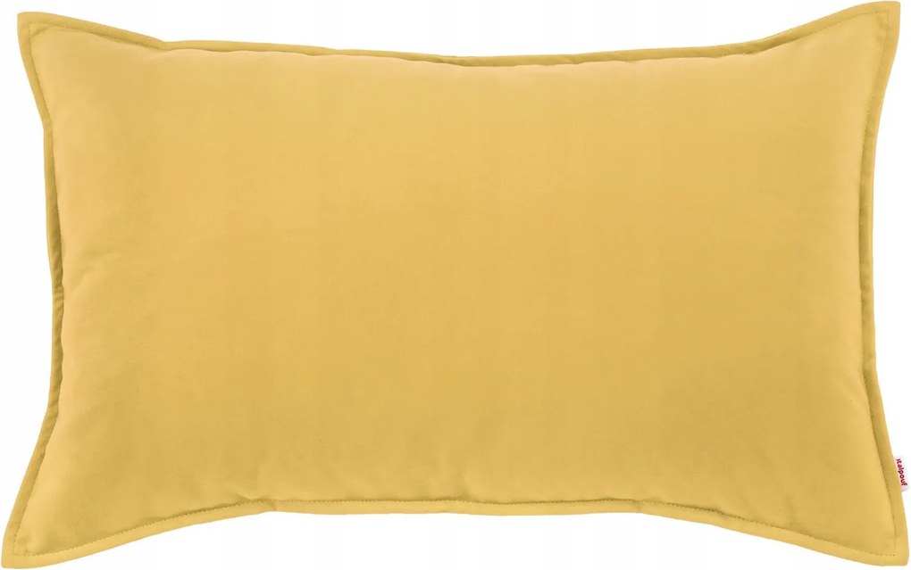 Mustár plüss díszpárna 45x140