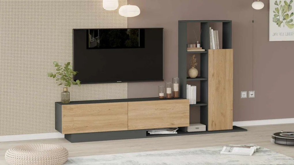 TV-állvány, 201,2 cm – For1-Sa
