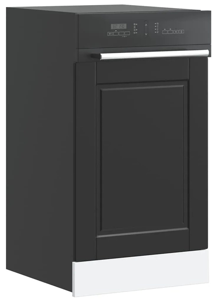 mosogatógép panel Porto&quot; Fekete 45x1,5x67 cm Mérnöki fa&quot;