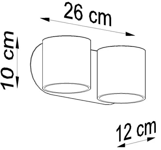 Sollux SL.0659 - ORBIS fali spotlámpa 2xG9/40W/230V fehér