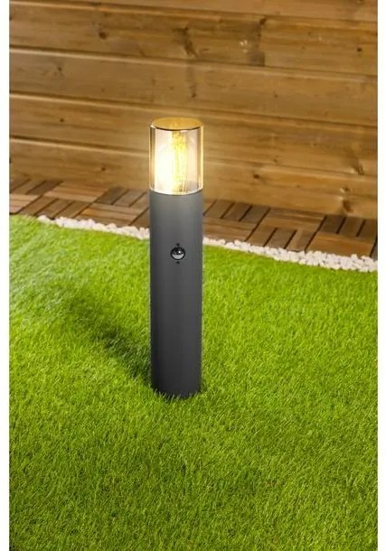 Lámpa Kerti lámpatest MEDIO-P 50 PIR,E27, MAX.15W,IP54,AC220-240V,50-60Hz, oszlop, grafit