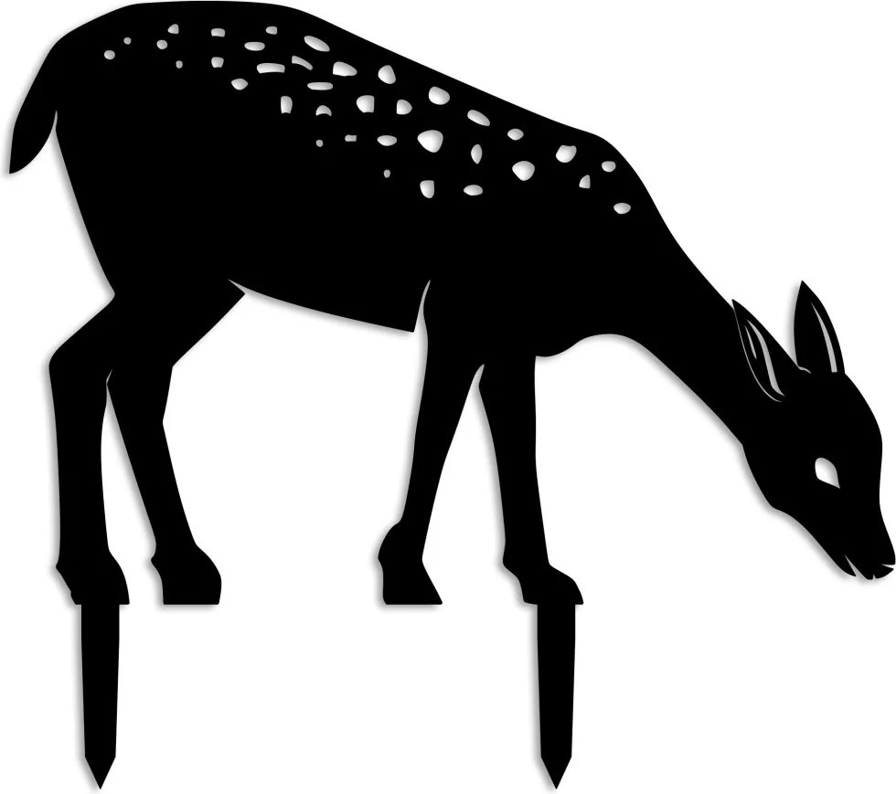 Gazelle fém kerti dísztárgy, 64×72 cm – TR565TNL1279