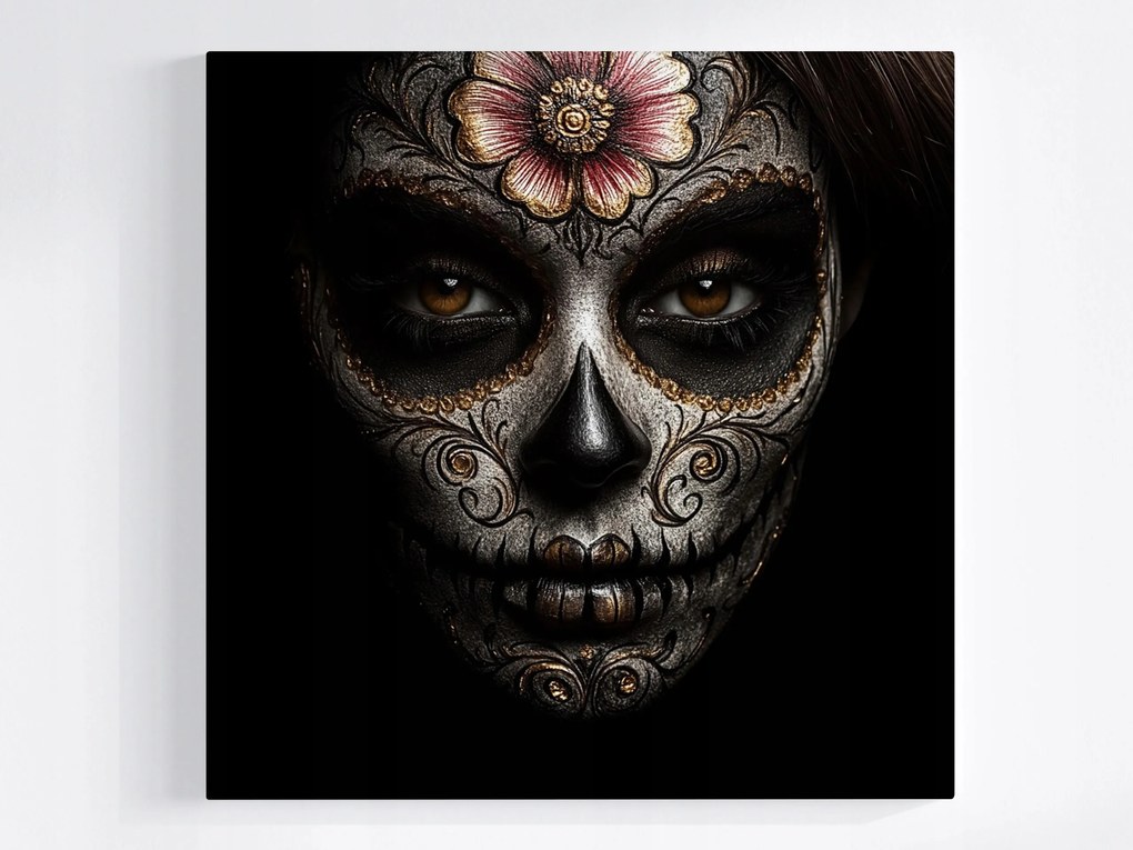 Canvas Vászonkép Portré Halottak Ünnepe Mexikó La Catrina 80x80