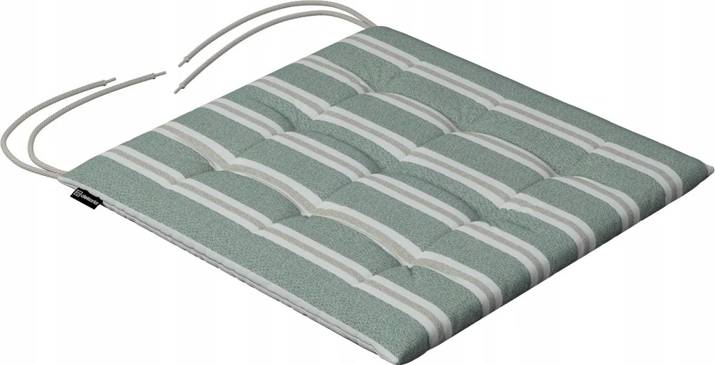 Károly székpárna 40x40 zöld-bézs csíkos