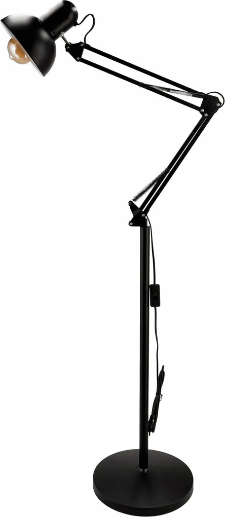 Állólámpa Virone Luwes E27 18 W fekete