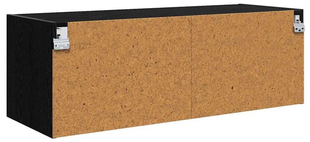 Fali Szekrény Fekete tölgy 102 x 37 x 35 cm Faanyag