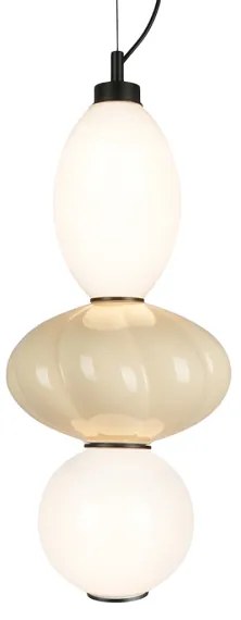 LED Csillár zsinóron ASCOLI LED/18W/230V átm. 20 cm bézs