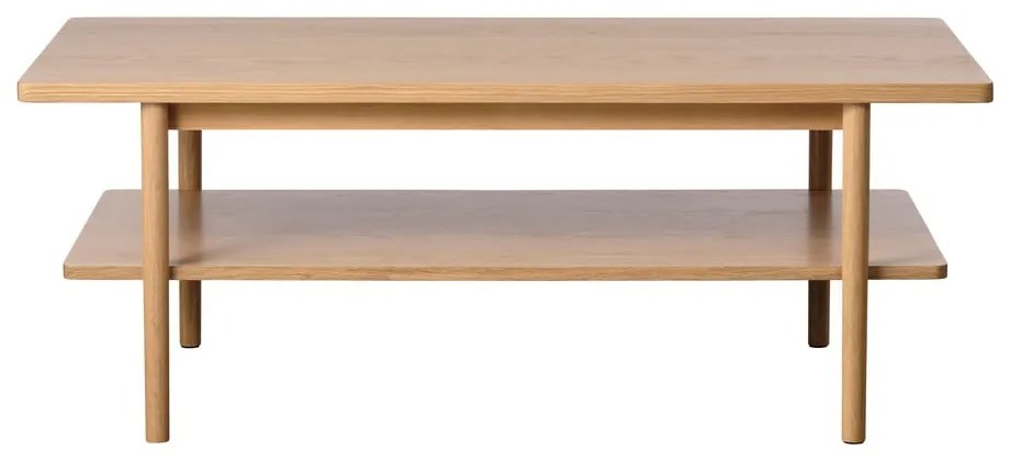 Natúr színű dohányzóasztal tölgyfa dekoros asztallappal 60x120 cm Ponza – Unique Furniture