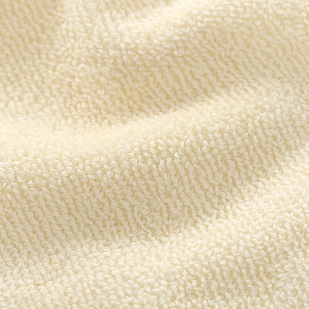 Goldea bordűr nélküli frottír törölköző és fürdőlepedő soft – krémszínű 50 x 100 cm