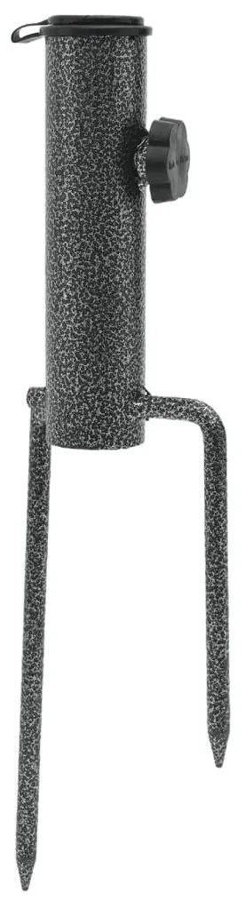 2 db horganyzott acél tüskés napernyő állvány 9 x 35 cm